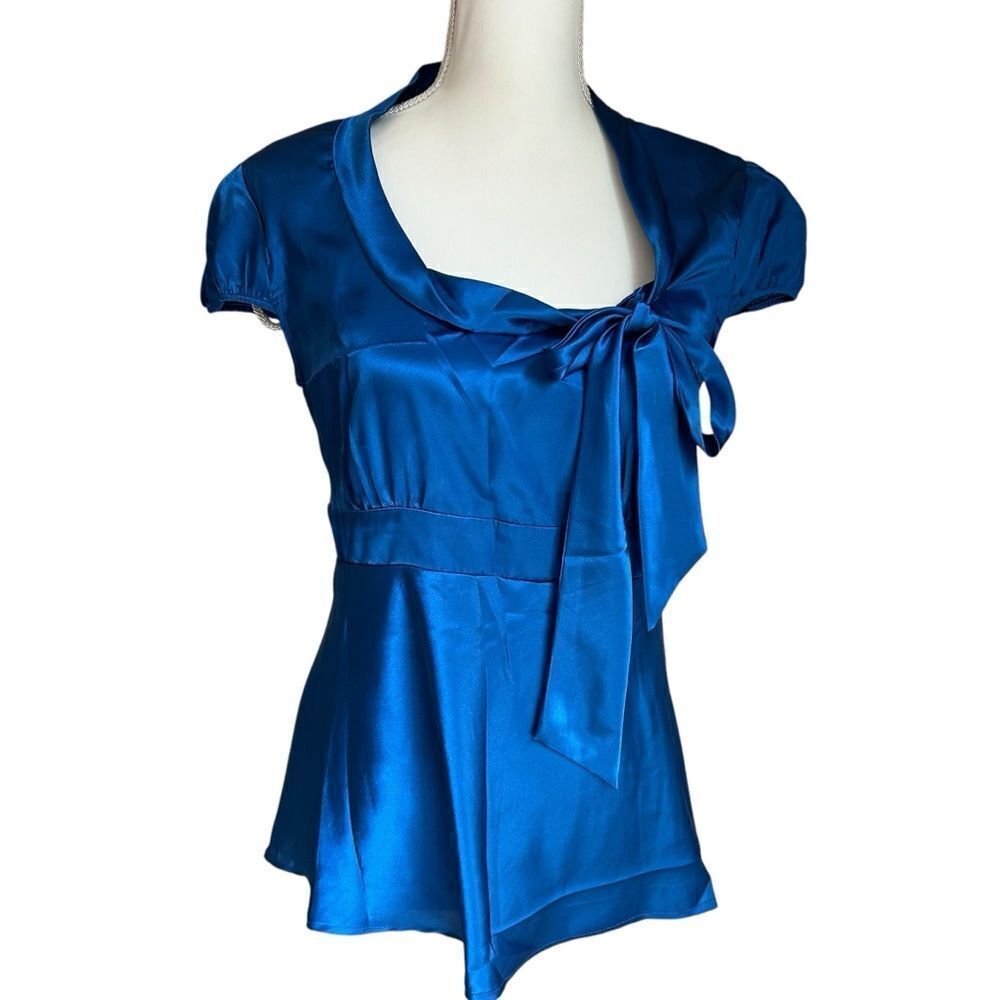 Fire Los Angeles Cobalt Blue Blouse Size Large